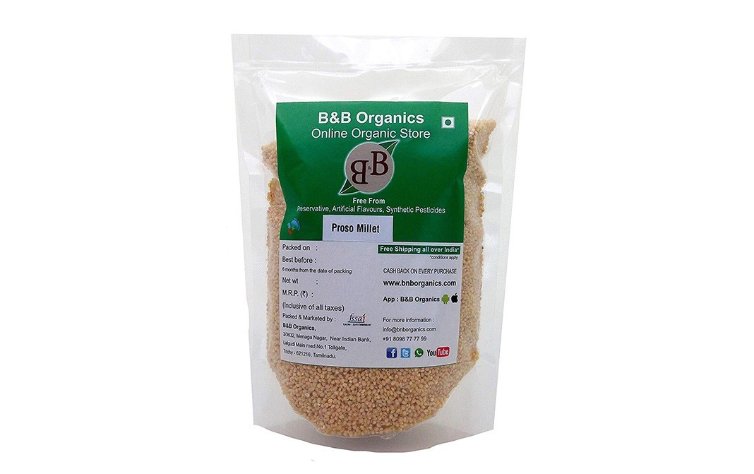 B&B Organics Proso Millet    Pack  1 kilogram